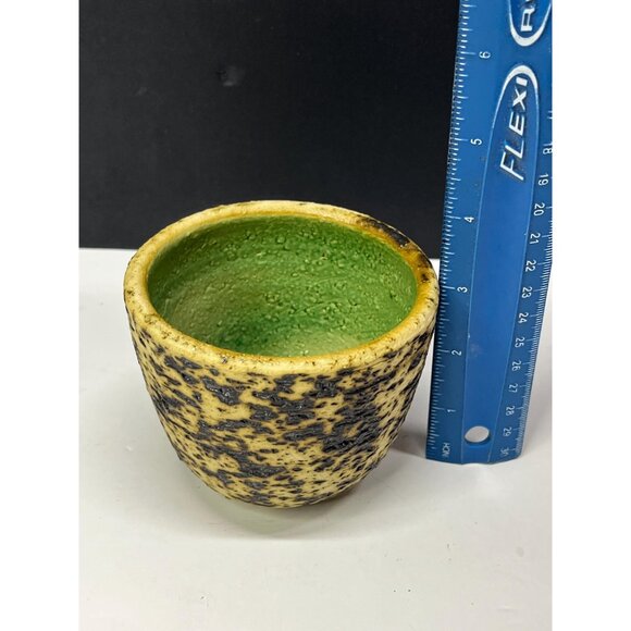 Vintage berkenbast birch bark pottery flower pot Brutalist Chamotte - Picture 8 of 9